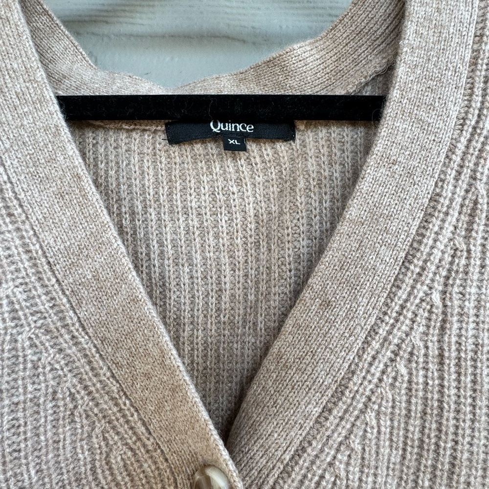 Quince 100% Cashmere Button Cardigan - Picture 2 of 4
